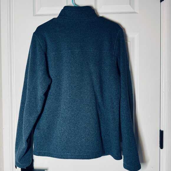 The North Face Full Zip Fleece Sweater Jacket Size M blue heathered‎ - Picture 7 of 8